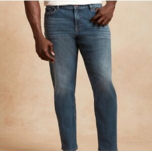 Banana Republic, Tapered LUXE Traveler Jean-Washed Indigo, SIZE42×32